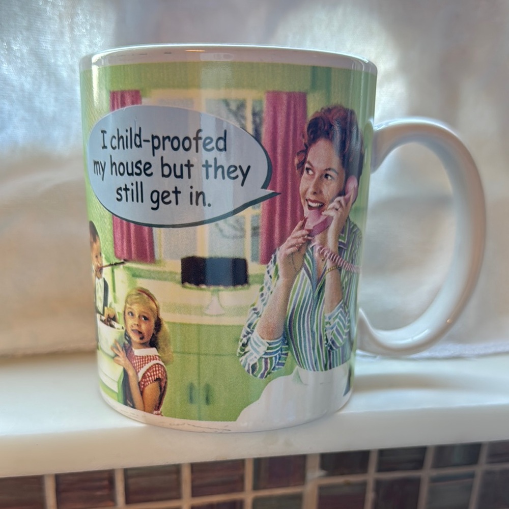 Retro Humor Coffee Mug - White